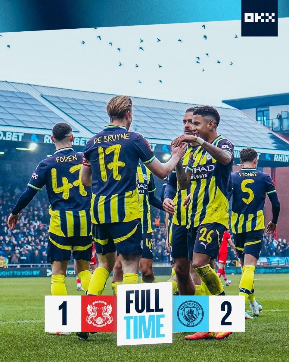 曼城鏖战丹麦,德布劳内关键制胜 曼城鏖战丹麦,德布劳内关键制胜